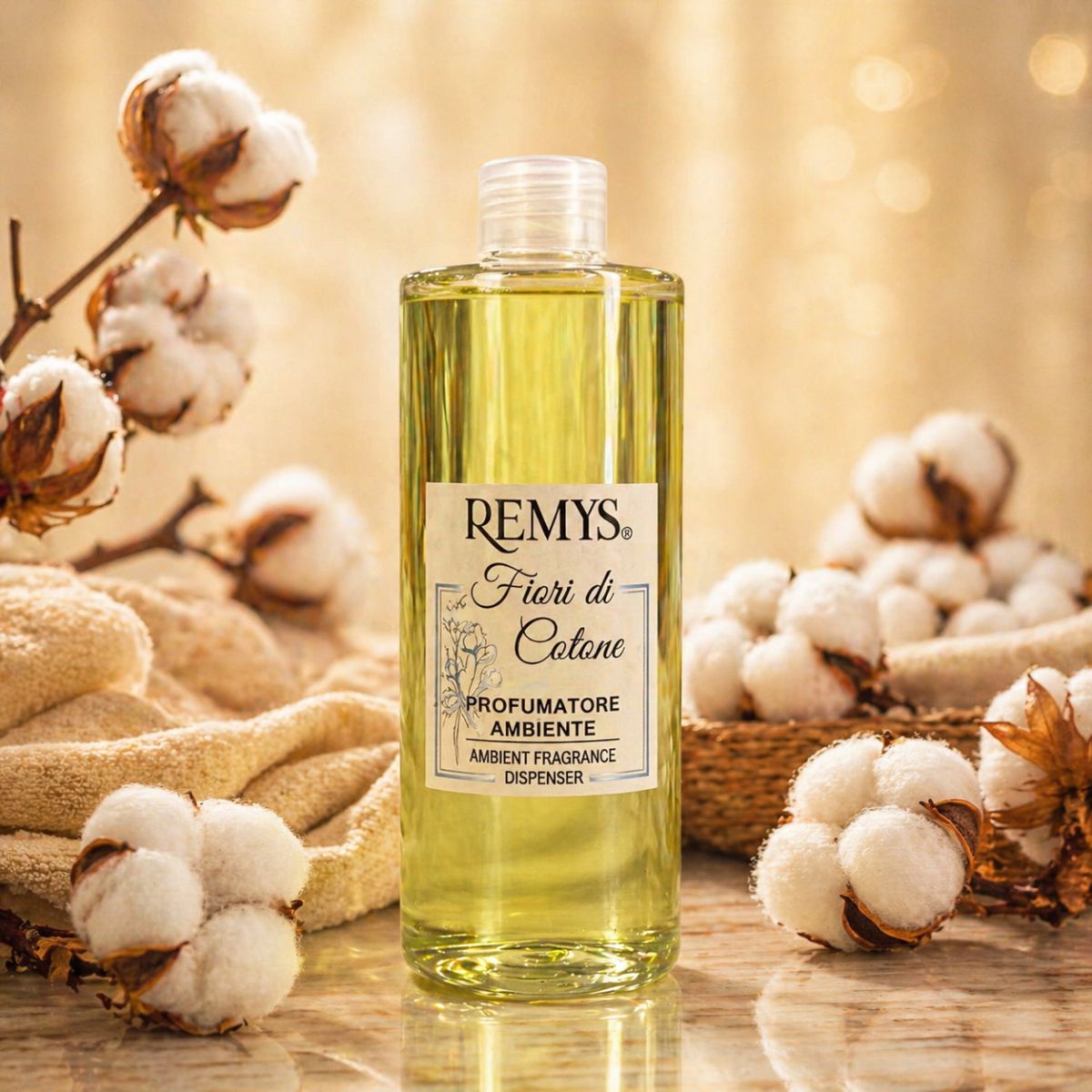 REMYS FIORI DI COTONE RICARICA - Diffusore di Profumo per Ambiente 500ml
