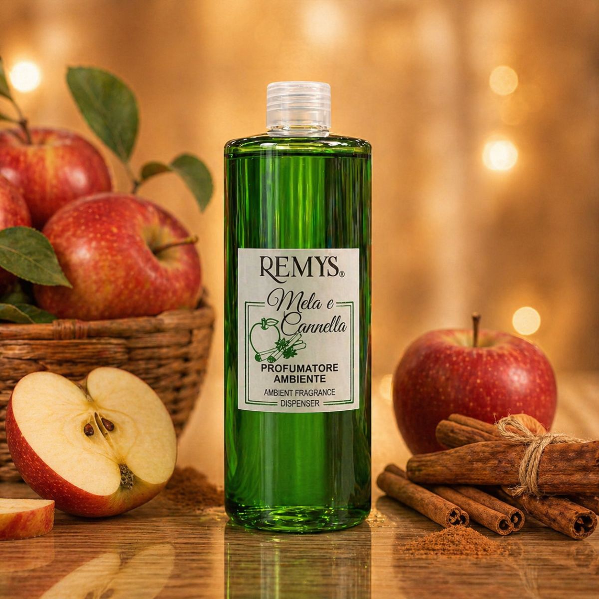 REMYS MELA & CANNELLA RICARICA - Diffusore di Profumo per Ambiente 500ml