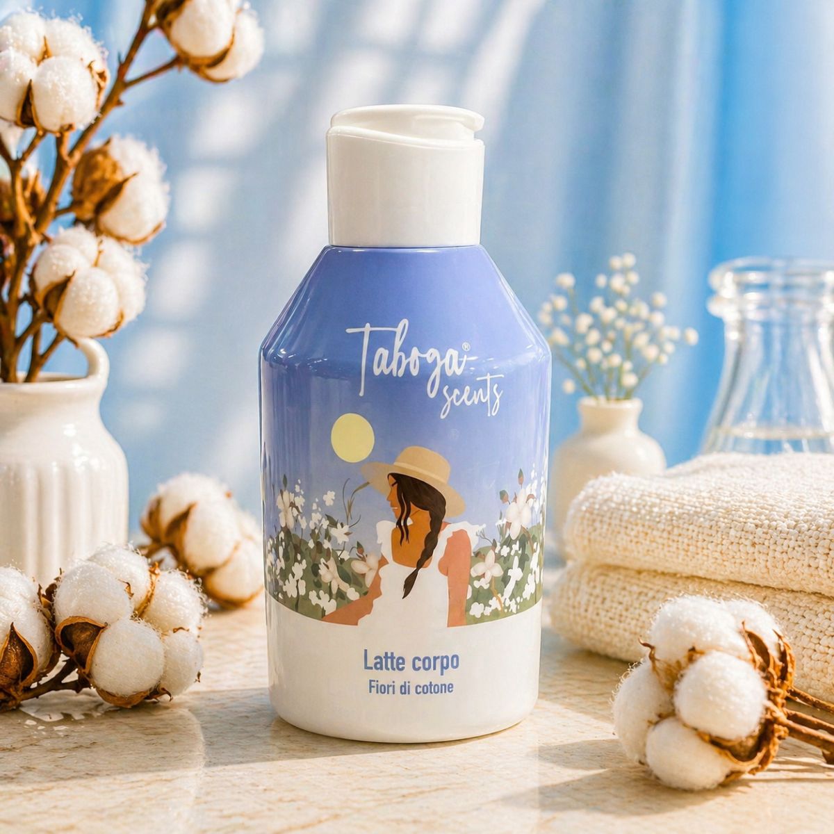 TABOGA SCENTS LATTE CORPO – Fiori di Cotone 280ml