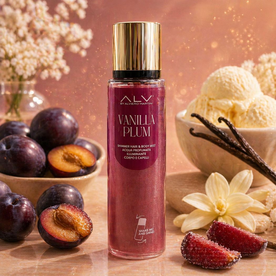 ALV BY ALVIERO MARTINI VANILLA PLUM SHIMMER - Acqua Profumata Hair & Body 100ml
