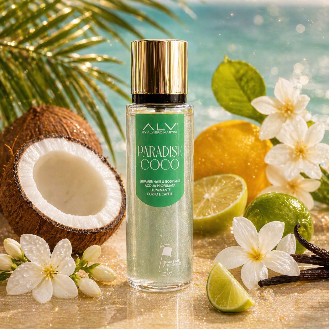 ALV BY ALVIERO MARTINI PARADISE COCO SHIMMER - Acqua Profumata Hair & Body 100ml