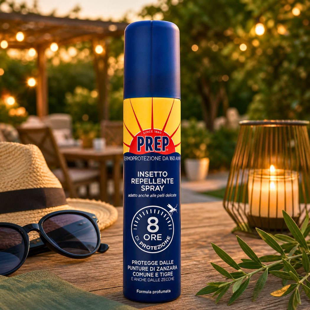 PREP SPRAY REPELLENTE INSETTO DERMOPROTETTIVO - Protezione Insetti, Formula Profumata 100ml