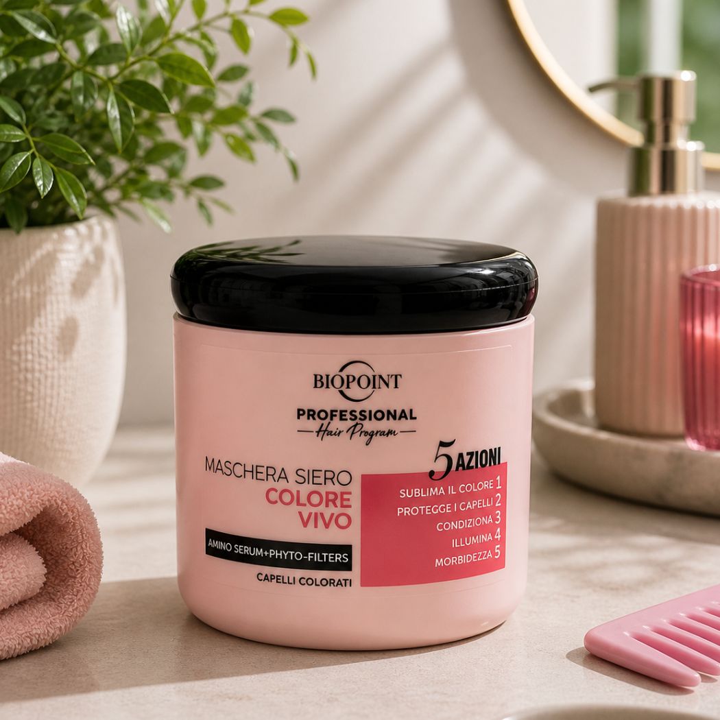 BIOPOINT PROFESSIONAL HAIR PROGRAM - Maschera Colore Vivo 400 ml - Liquidò