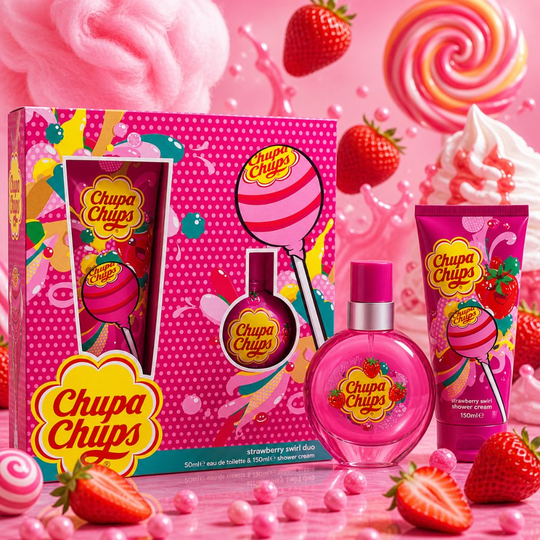 CHUPA CHUPS STRAWBERRY SWIRL - Eau de Toilette 50 ml + Shower Cream 150 ml