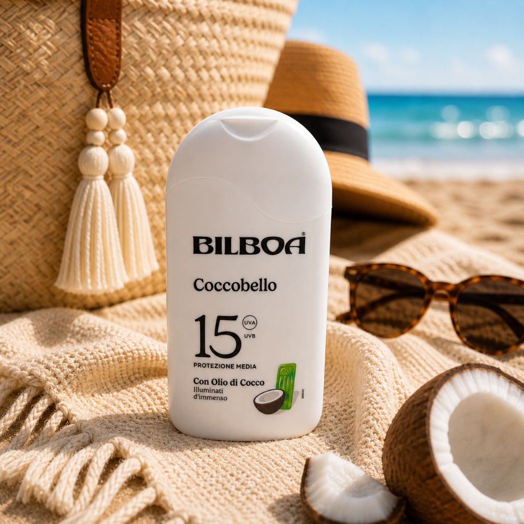 BILBOA COCCOBELLO LATTE SOLARE SPF 15 – Con Olio Di Cocco 200 ml