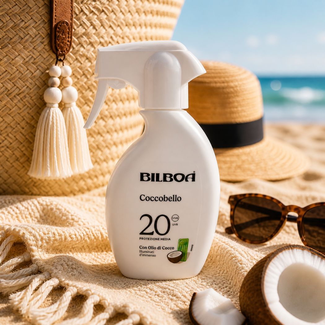 BILBOA COCCOBELLO SPRAY SOLARE SPF 20 – Con Olio Di Cocco 250ml