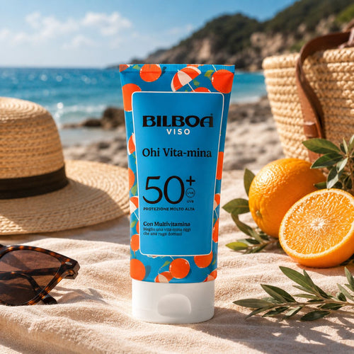 BILBOA OHI VITA - MINA SPF 50+ - Crema Solare Viso Protezione Molto Alta 40ml - Liquidò