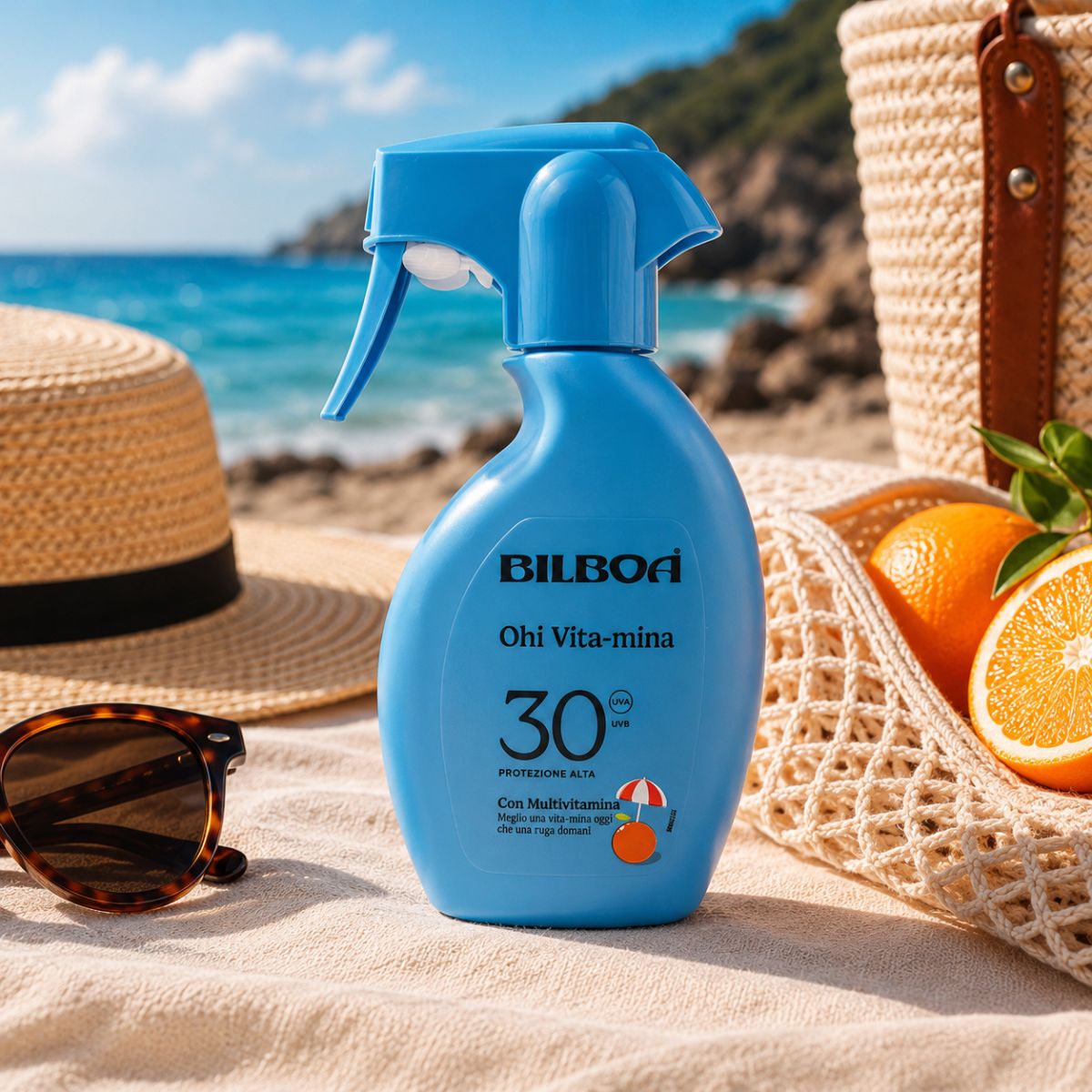 BILBOA SPRAY SOLARE OHI VITA - MINA SPF 30 - Latte Solare Spray Protezione Alta 250ml - Liquidò