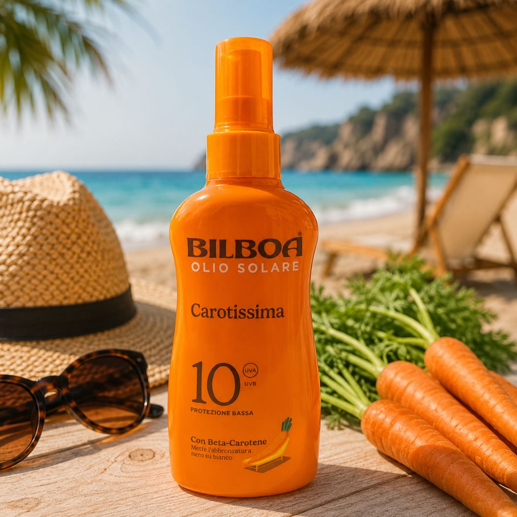 BILBOA OLIO SOLARE CAROTISSIMA SPF 10 - Protezione Bassa 200ml - Liquidò