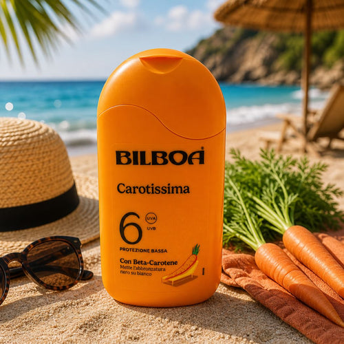 BILBOA LATTE SOLARE CAROTISSIMA SPF 6 - Protezione Bassa 200ml - Liquidò