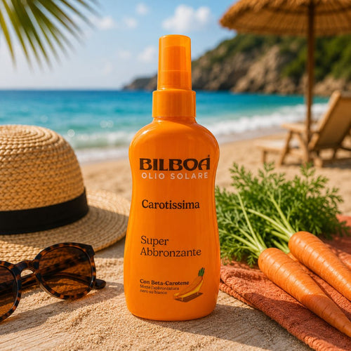 BILBOA OLIO SOLARE SUPER ABBRONZANTE CAROTISSIMA - Con Beta - Carotene 200ml - Liquidò