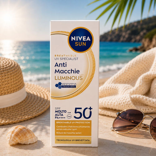 NIVEA SUN UV FACE SPECIALIST ANTI - MACCHIE LUMINOUS630 SPF 50+ – Fluido Viso 40ml - Liquidò