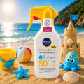 NIVEA SUN SPRAY SOLARE BABIES & KIDS SENSITIVE PROTECT 5 - in - 1 SPF 50+ – Per Pelli Sensibili 250ml - Liquidò