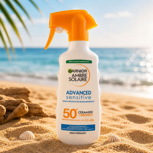 GARNIER AMBRE SOLAIRE SPRAY SOLARE ADVANCED SENSITIVE SPF50+ - Ceramide Protect 270ml - Liquidò