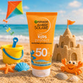 GARNIER AMBRE SOLAIRE CREMA SOLARE KIDS PROTECT SPF50+ - Resistente Ad Acqua e Sabbia 100ml - Liquidò
