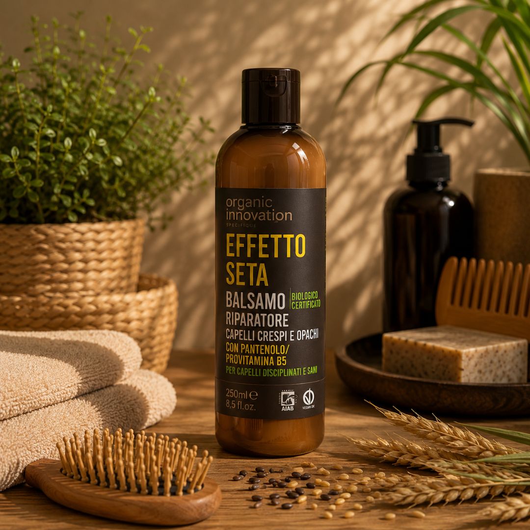 ORGANIC INNOVATION EFFETTO SETA BALSAMO RIPARATORE – Capelli Crespi e Opachi 250ml - Liquidò