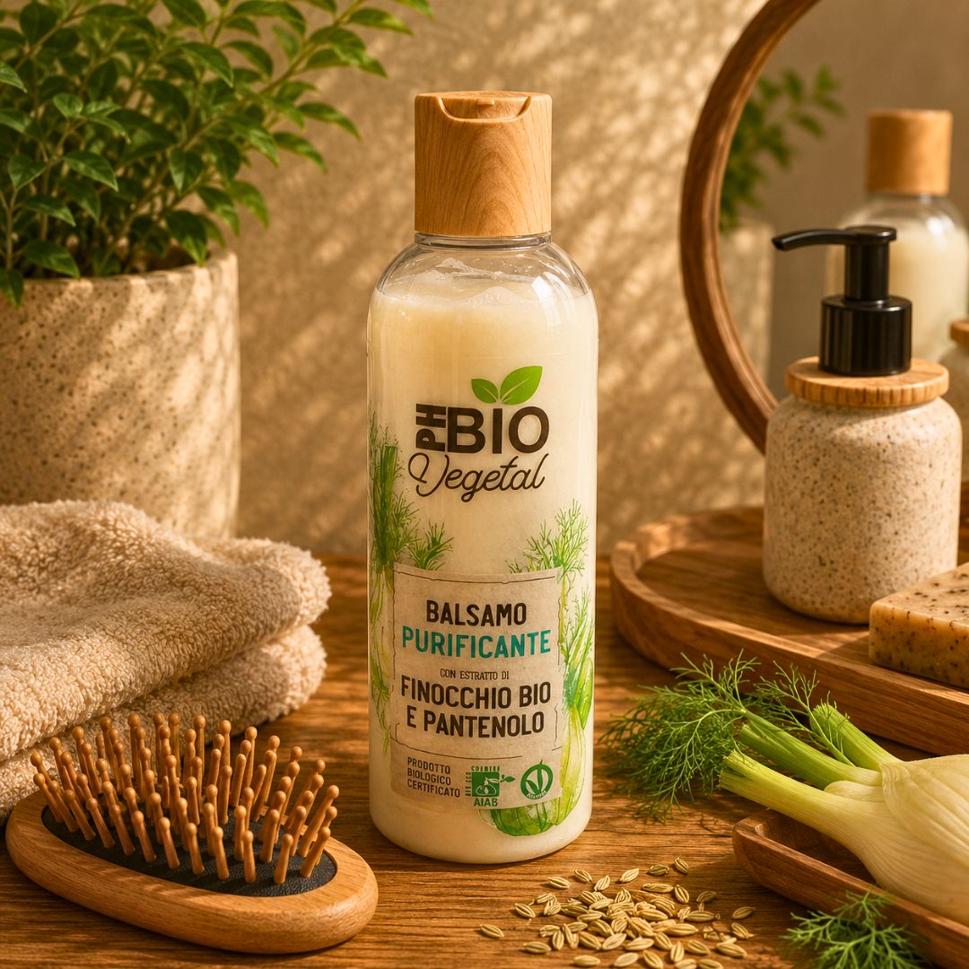 PH BIO VEGETAL BALSAMO PURIFICANTE CON FINOCCHIO BIO E PANTENOLO - Capelli Grassi 250ml - Liquidò