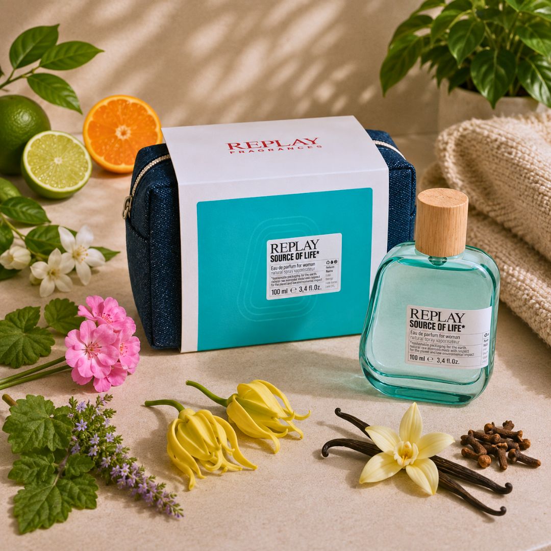 REPLAY SOURCE OF LIFE WOMAN - Set Regalo Donna Eau De Toilette 30/100ml + Pochette Denim - Liquidò