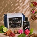 REPLAY SIGNATURE MAN - Set Regalo Uomo Eau De Toilette 30/100ml + Pochette Denim - Liquidò