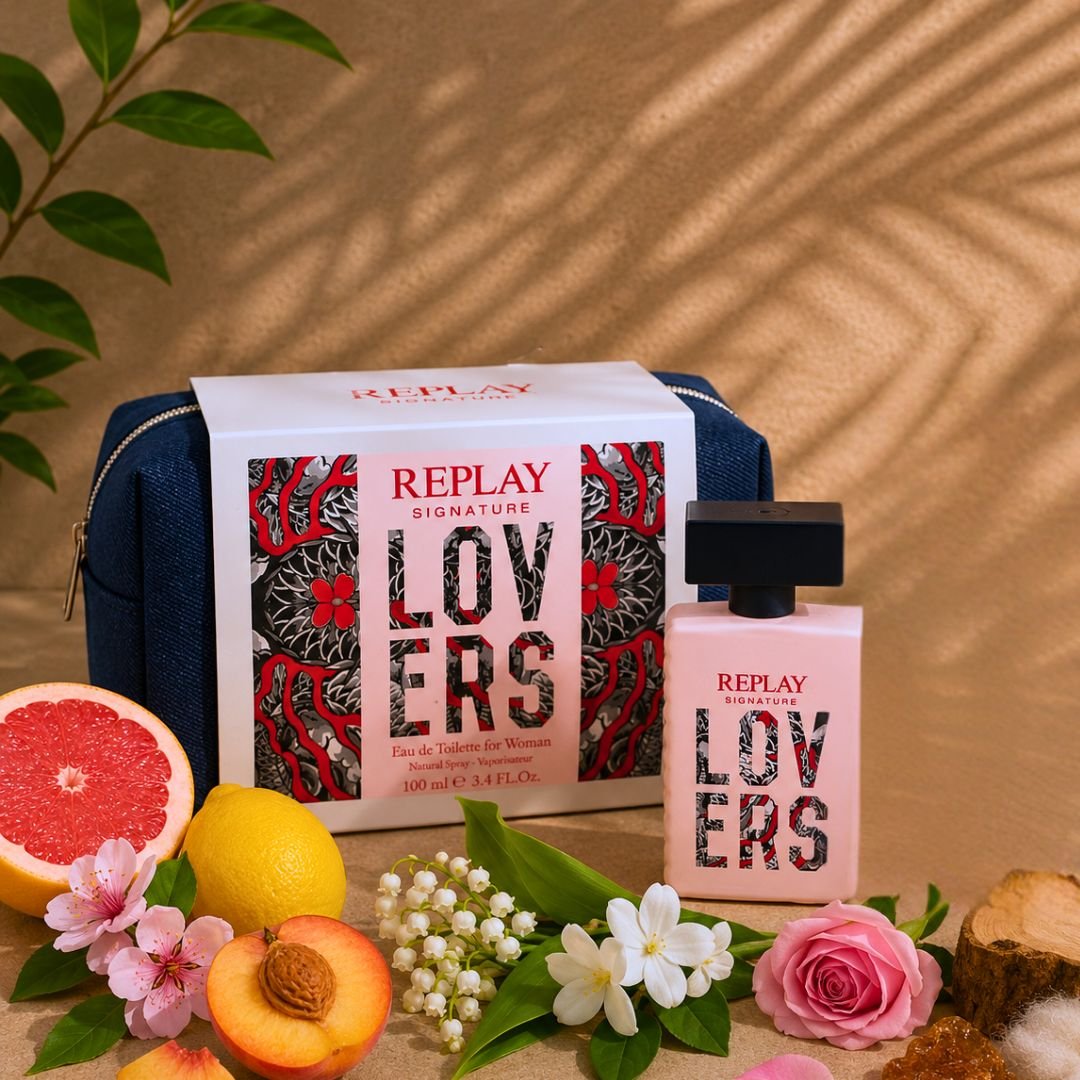 REPLAY LOVERS WOMAN - Set Regalo Donna Eau De Toilette 30/100ml + Pochette Denim - Liquidò