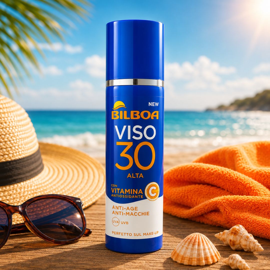 BILBOA SPRAY VISO SPF30 - Con Vitamina C, Anti - Age, Anti - Macchie 50ml - Liquidò