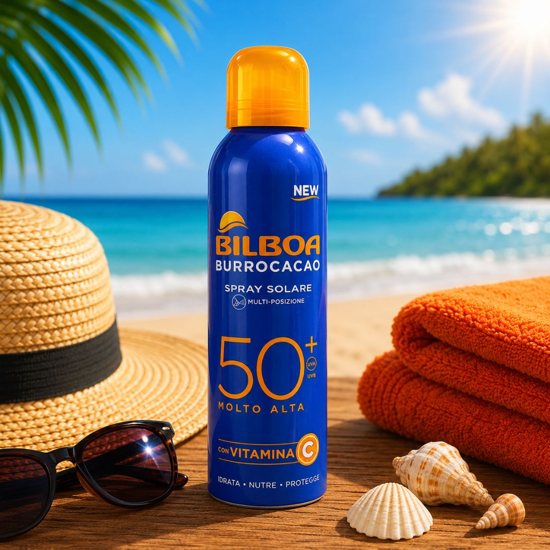 BILBOA BURROCACAO SPRAY SOLARE SPF50+ - Con Vitamina C 150ml - Liquidò