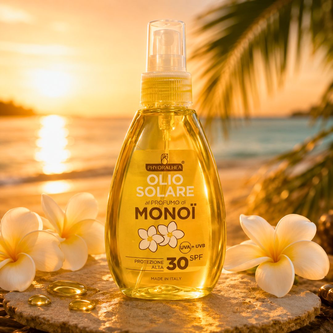 PHYORALHEA OLIO SOLARE SPF30 - Al Profumo Di Monoï 150ml - Liquidò