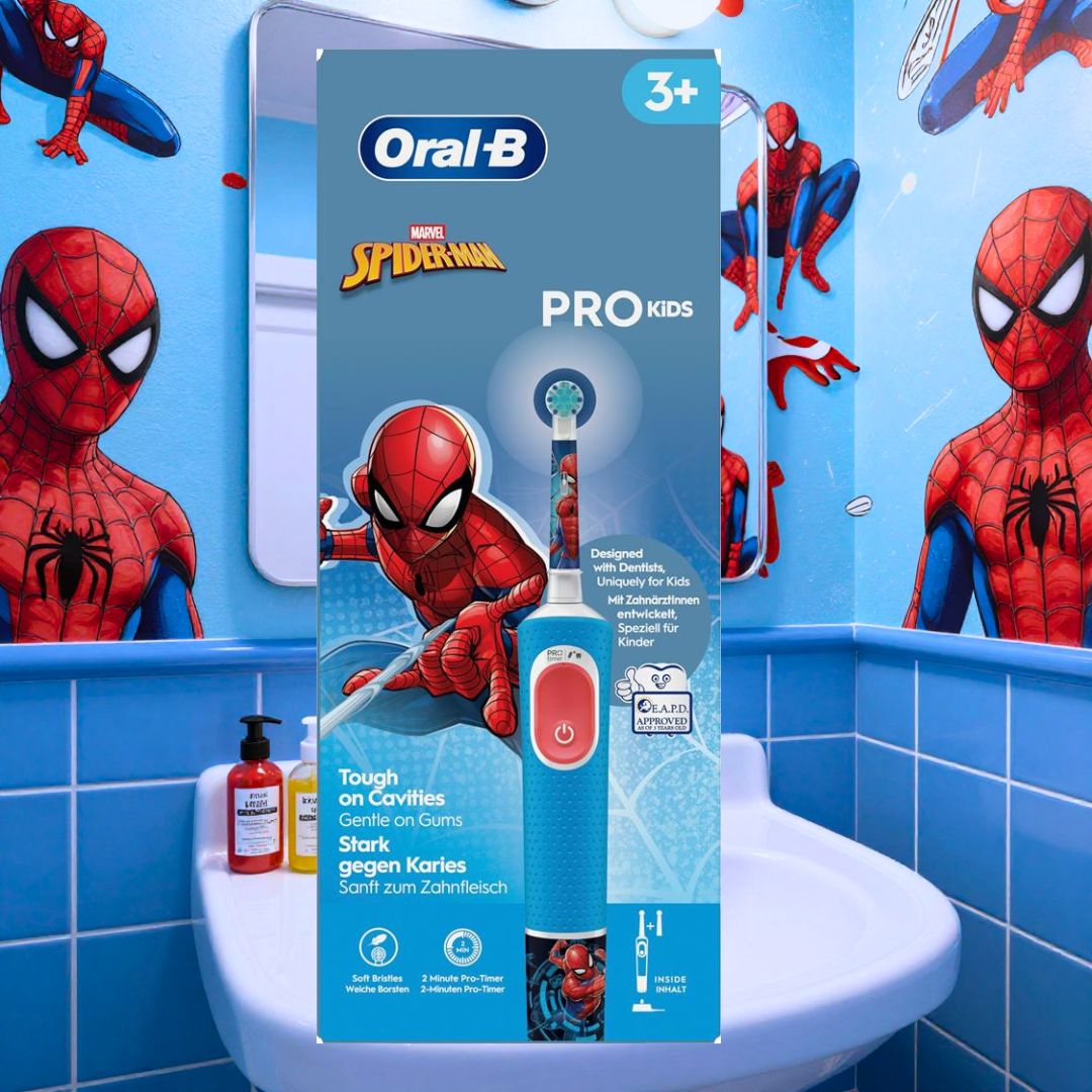 ORAL-B PRO KIDS SPIDER-MAN - Spazzolino Elettrico Ricaricabile 3+