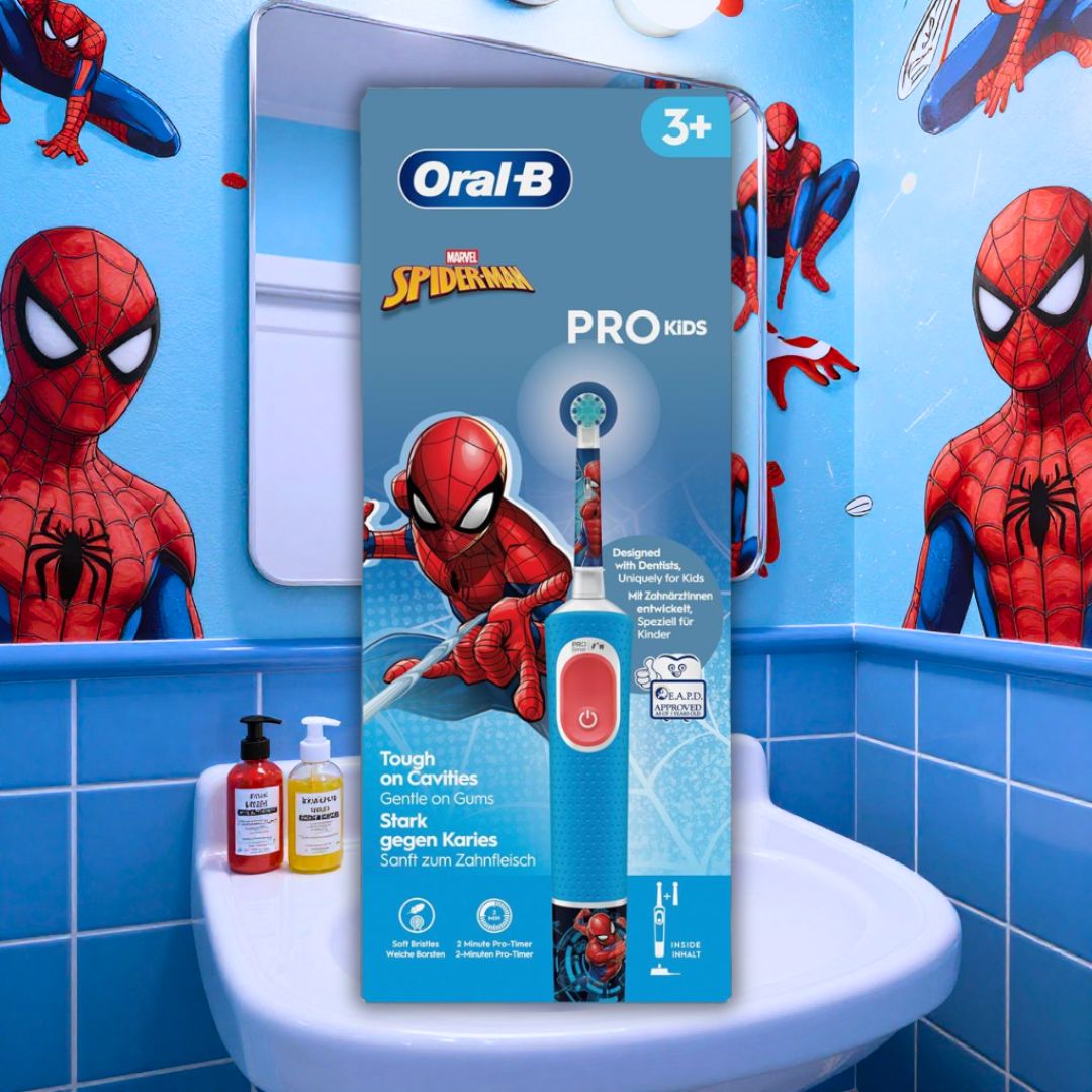 ORAL-B PRO KIDS SPIDER-MAN - Spazzolino Elettrico Ricaricabile 3+