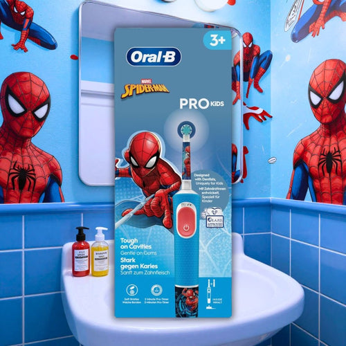 ORAL - B PRO KIDS SPIDER - MAN - Spazzolino Elettrico Ricaricabile 3+ - Liquidò
