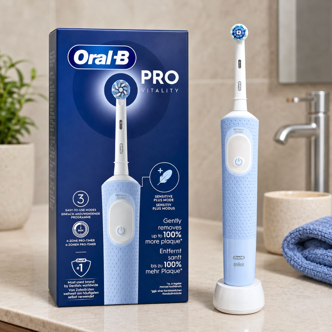ORAL-B VITALITY PRO - Spazzolino Elettrico Ricaricabile Celeste