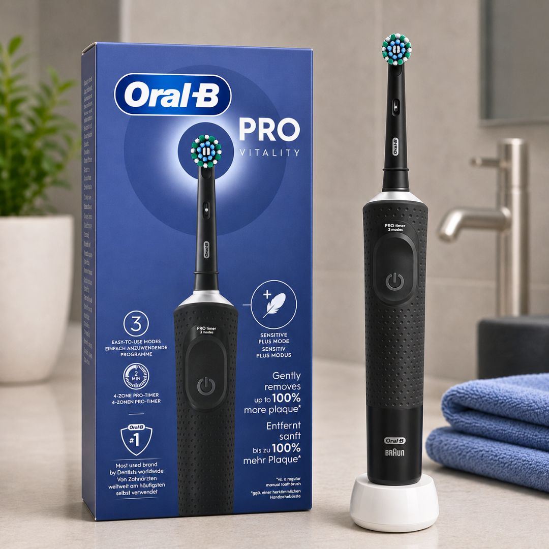 ORAL-B VITALITY PRO - Spazzolino Elettrico Ricaricabile Nero