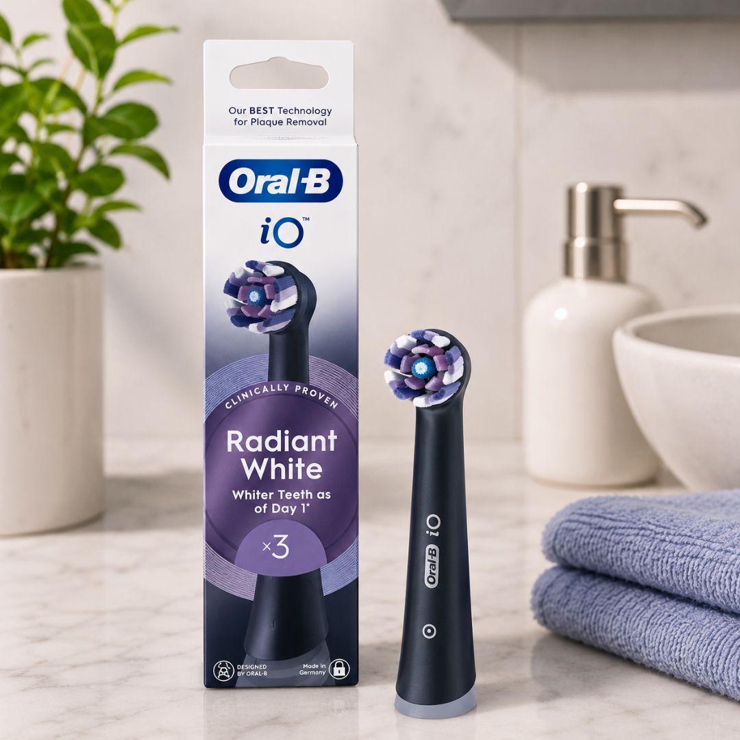 ORAL-B iO RADIANT WHITE - Confezione Da 3 Testine