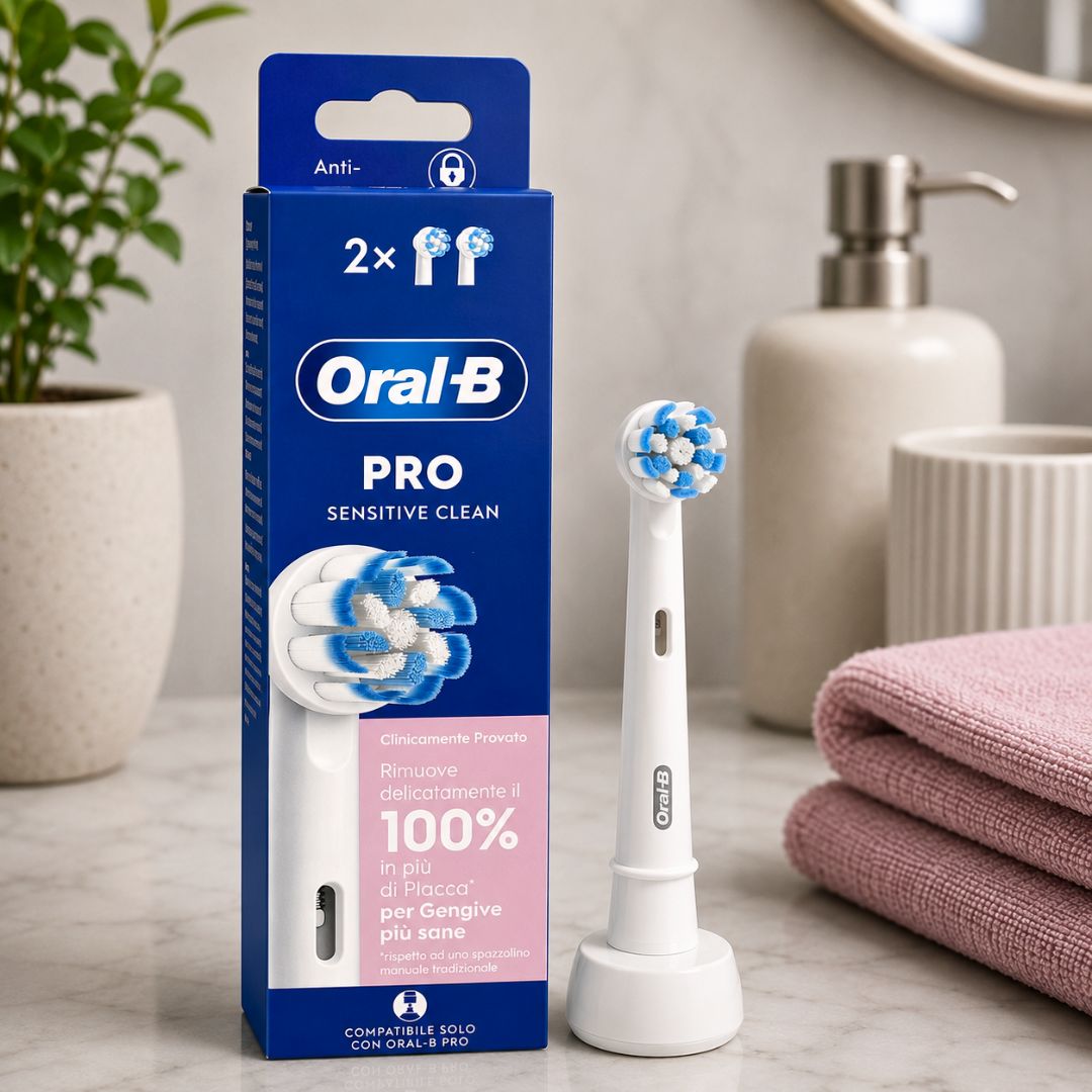 ORAL-B PRO SENSITIVE CLEAN - Confezione Da 2 Testine