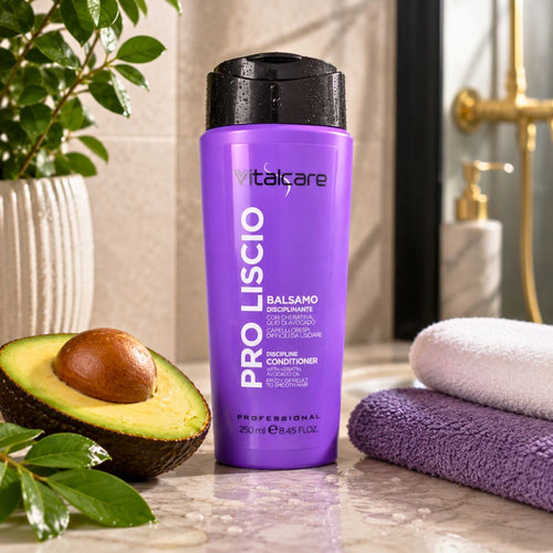 VITALCARE PROFESSIONAL PRO LISCIO - Balsamo Disciplinante Con Cheratina e Olio Di Avocado 250ml - Liquidò