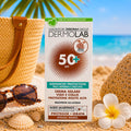 DERMOLAB ADVANCED PROTECTION CREMA SOLARE ANTIRUGHE PROTEZIONE ALTA SPF50+- Con Acido Ialuronico, Viso e Collo 50ml
