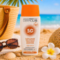 DERMOLAB FLUIDO SOLARE ANTI MACCHIA PROTEZIONE ALTA SPF50+- Con Acido Ialuronico, Viso e Collo 40ml