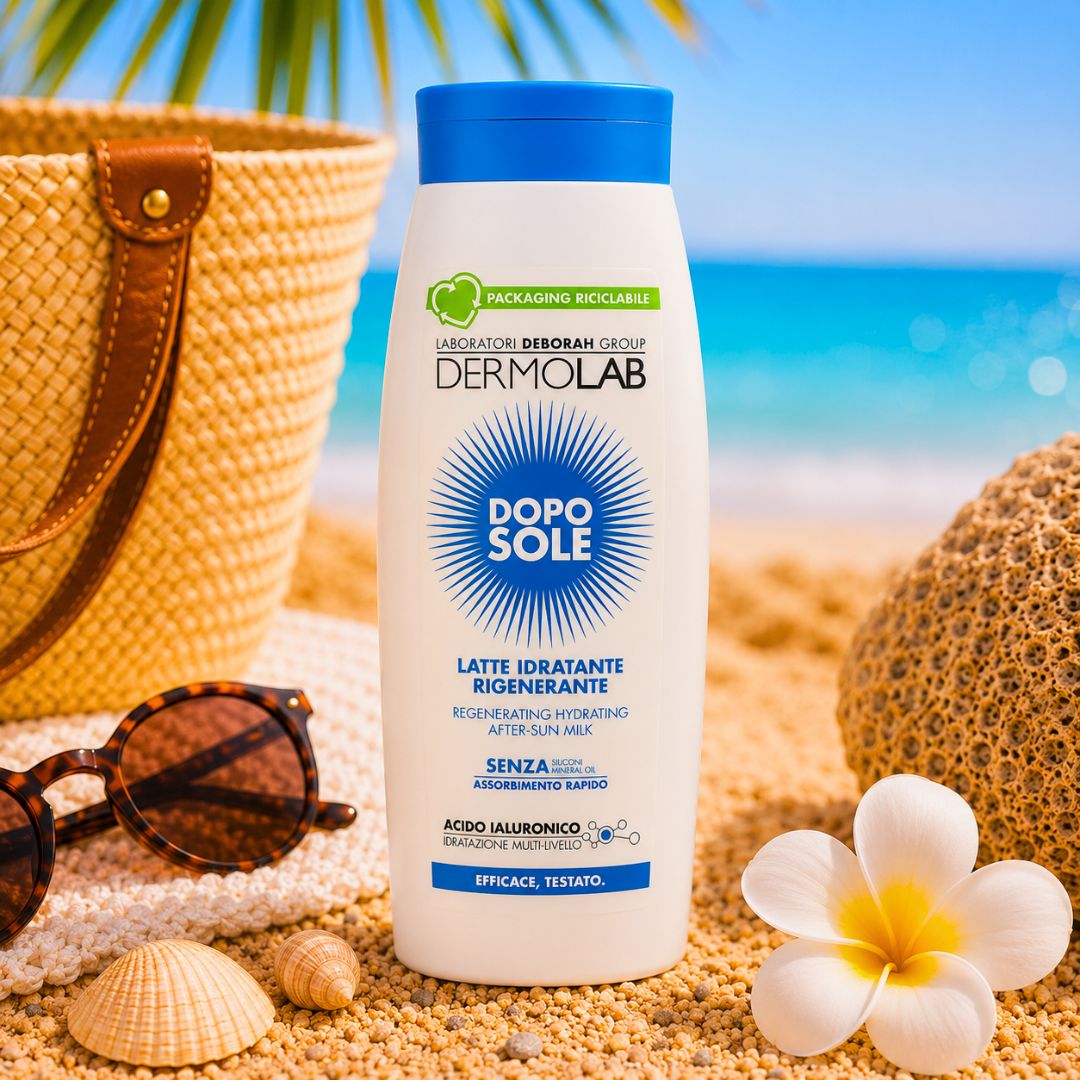 DERMOLAB DOPOSOLE LATTE IDRATANTE E RIGENERANTE - Con Acido Ialuronico 400ml - Liquidò