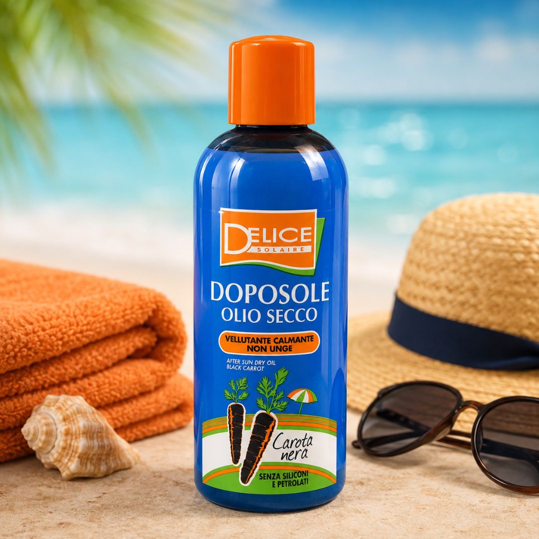 DELICE SOLAIRE DOPOSOLE OLIO SECCO - Carota Nera, Non Unge 200ml