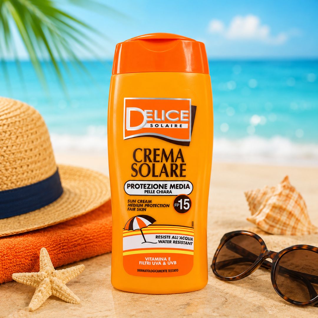DELICE SOLAIRE CREMA SOLARE SPF15 - Protezione Bassa Intensificatrice Abbronzatura 250ml