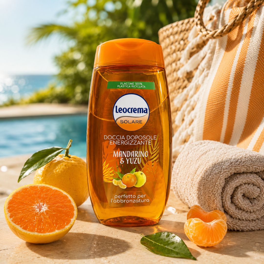 LEOCREMA SOLARE DOCCIA DOPOSOLE ENERGIZZANTE - Mandarino & Yuzu 300ml - Liquidò