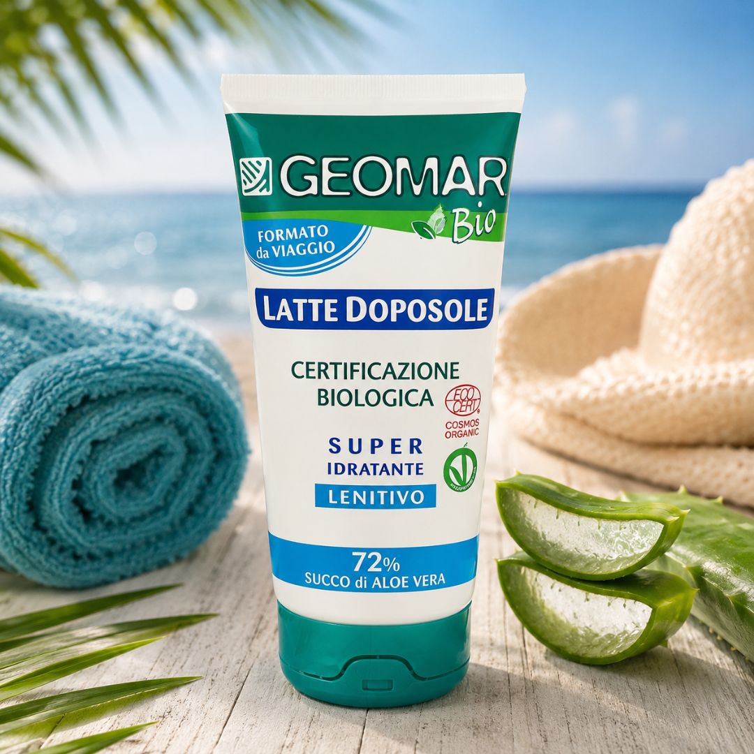 GEOMAR BIO LATTE DOPOSOLE - Formato Viaggio, Super Idratante 100ml - Liquidò