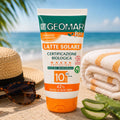 GEOMAR BIO LATTE SOLARE SPF 10 - Con Succo Di Aloe Vera, Formato Viaggio 100ml - Liquidò