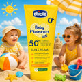 CHICCO BABY MOMENTS SUN CREMA SOLARE SPF50+ - Protezione Molto Alta Neonati & Bambini 75ml - Liquidò