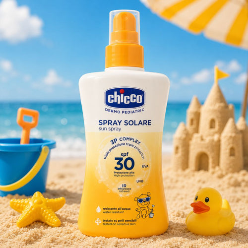 CHICCO DERMO PEDIATRIC SPRAY SOLARE SPF30 - Protezione Alta Bambini 150ml - Liquidò