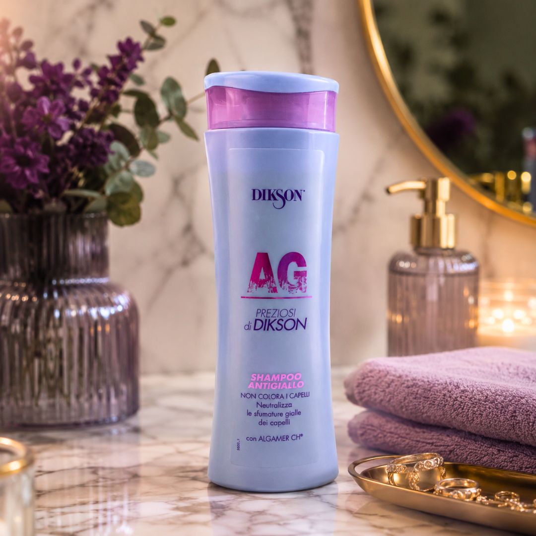 DIKSON PREZIOSI AG SHAMPOO ANTIGIALLO - Shampoo Neutralizzante per Capelli Biondi, Bianchi e Grigi 250ml