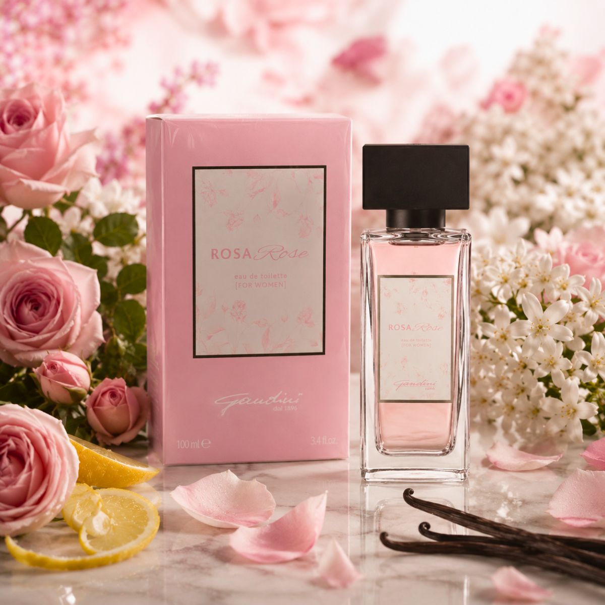 GANDINl ROSA ROSE - Eau De Toilette For Woman 100ml - Liquidò