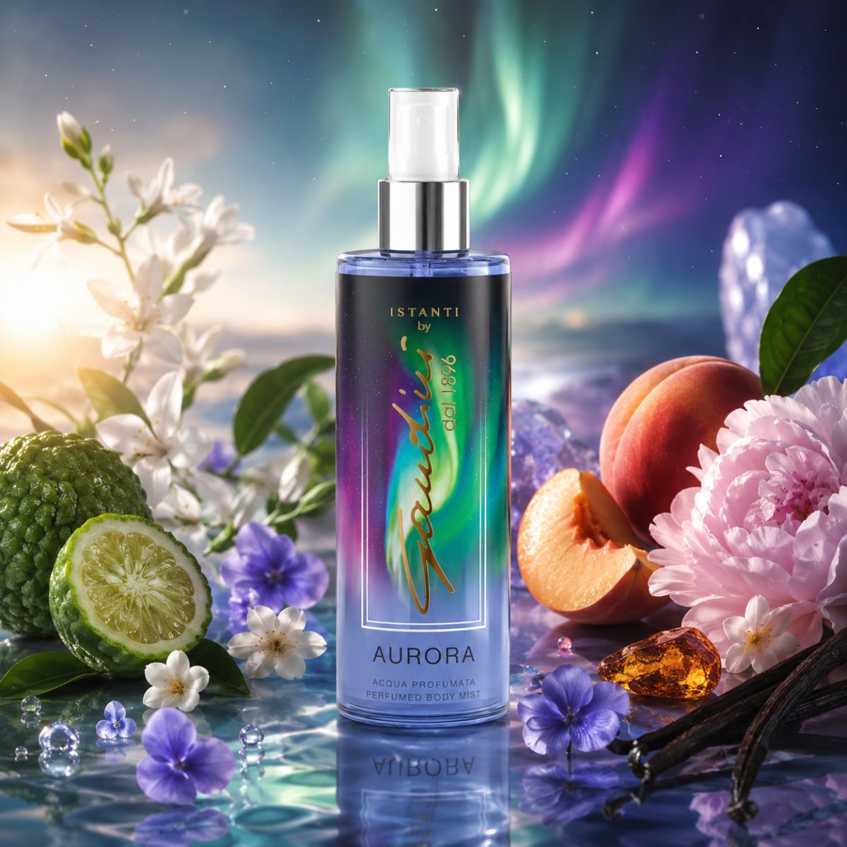 GANDINl ISTANTI AURORA BODY MIST - Acqua Profumata 250ml - Liquidò