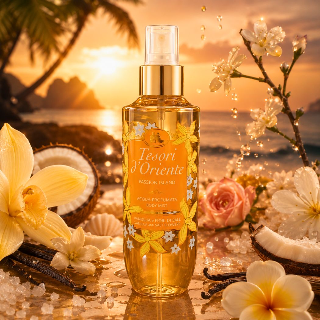 TESORI D'ORIENTE ACQUA PROFUMATA - PASSION ISLAND 200ml - Liquidò