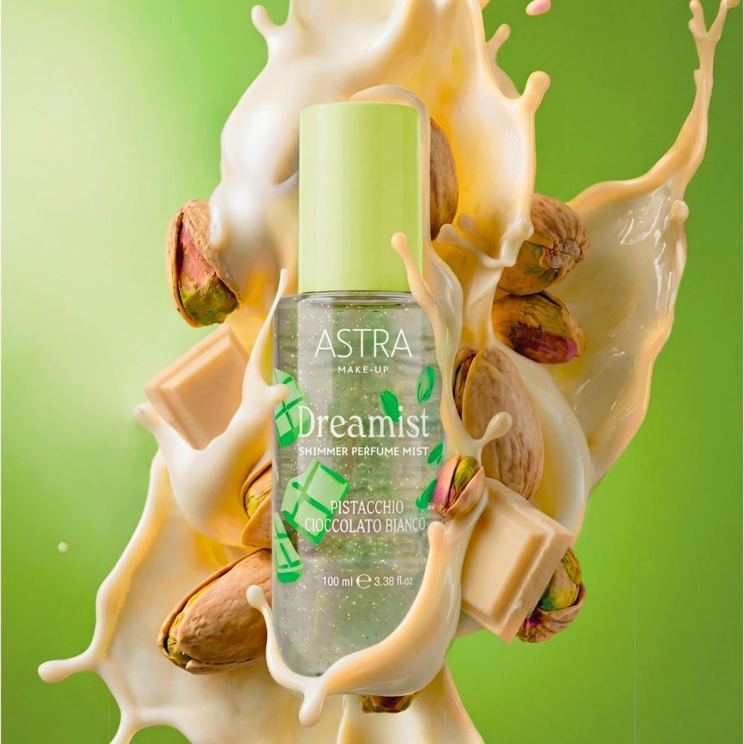 ASTRA DREAMIST PISTACCHIO & CIOCCOLATO BIANCO - Shimmer Perfume Mist 100ml - Liquidò